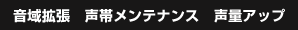 音域拡張 声帯メンテナンス 声量アップ
